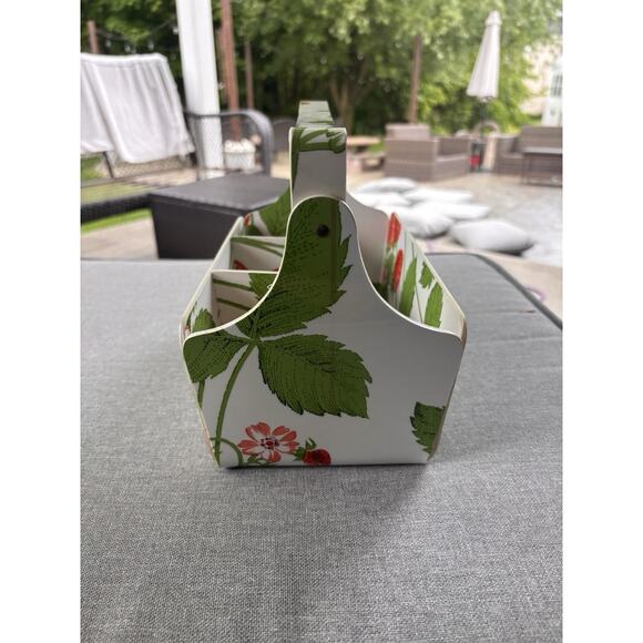 Vintage Retro Mid Century 60's Melmac Strawberry Serving Caddy Cottagecore - Picture 5 of 7